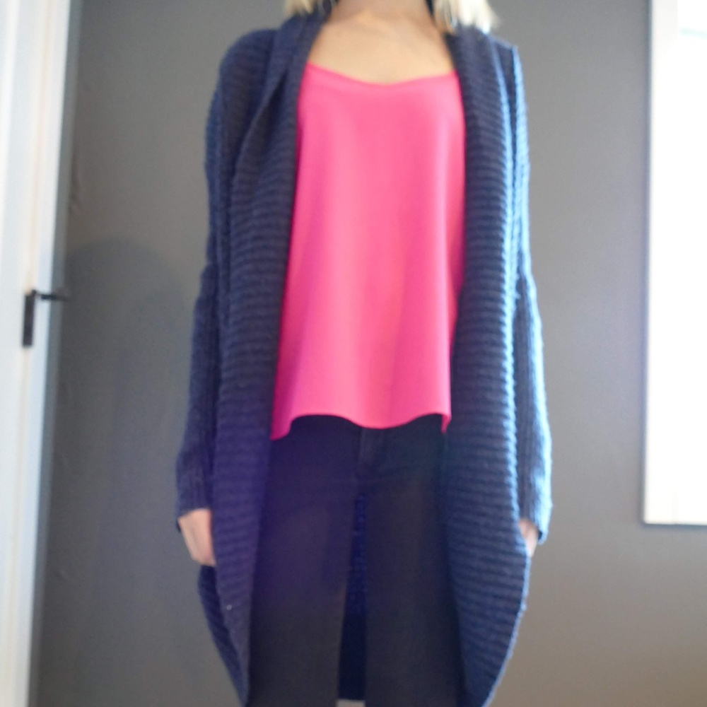 Blue Knit Cardigan